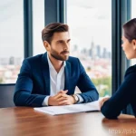 비즈니스 코칭 필수 자질 - **Prompt 1: Active Listening and Genuine Empathy**
"A professional female business coach, dresse...