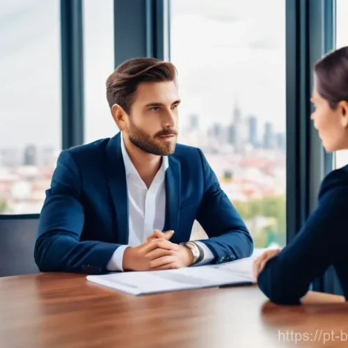 Home 26 비즈니스 코칭 필수 자질 - **Prompt 1: Active Listening and Genuine Empathy**
"A professional female business coach, dresse...