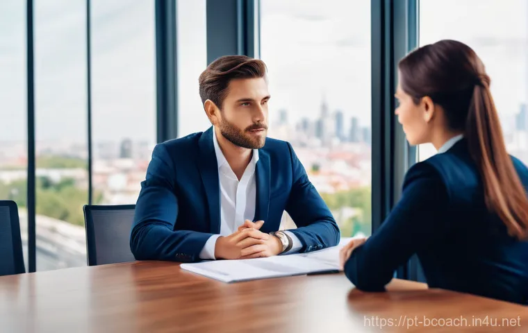 비즈니스 코칭 필수 자질 - **Prompt 1: Active Listening and Genuine Empathy**
"A professional female business coach, dresse...